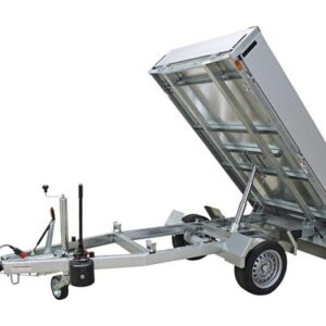 Humbaur Remorque basculante Tipper S 2300x1400x300mm freinée poids total adm. 1500kg avec ridelle lisse