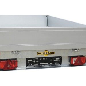 Humbaur Remorque basculante Tipper S 2300x1400x300mm freinée poids total adm. 1500kg avec ridelle lisse