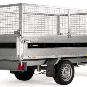 Remorque double essieux freinée 1500 kg benne Brenderup BT 4260SB1500