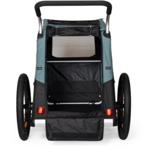 Remorque vélo pour chien​ Burley Bark Ranger XL – noir/turquoise mat