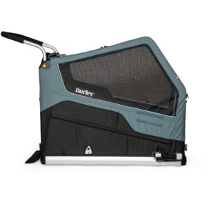 Remorque vélo pour chien​ Burley Bark Ranger XL – noir/turquoise mat