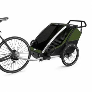 Chariot thule cab 2	Remorque Vélo pour 2 Enfants – cypress vert