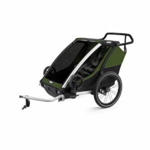 Chariot thule cab 2	Remorque Vélo pour 2 Enfants – cypress vert