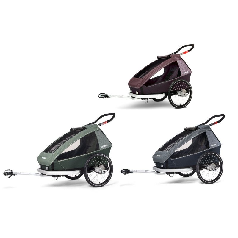 Vélo remorque Croozer Kid Vaaya 1 – graphite blue