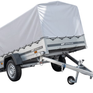 Remorque routière Garden Trailer 230 KIPP avec bâche haute, arceau et roue jockey 230×125