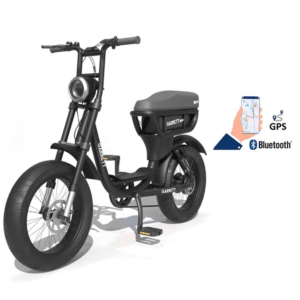 Vélo électrique biplace cargo garrett miller city vert, bat simple, tout terrain8