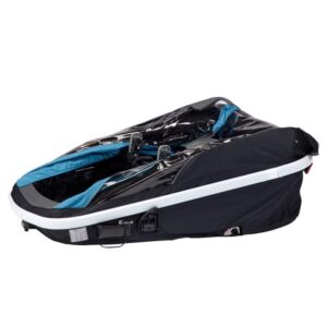 Remorque enfant velo Hamax pour 2 Enfants – Avenida – vert olive