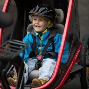 Remorque à vélo pas cher ​Hamax Outback One 1 Enfant – vert / noir
