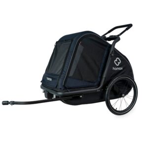 Remorque chien vélo Hamax ​ – Pluto Large – bleu marine/noir