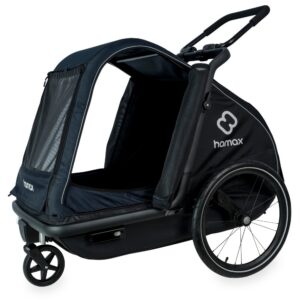 Remorque chien vélo Hamax ​ – Pluto Large – bleu marine/noir