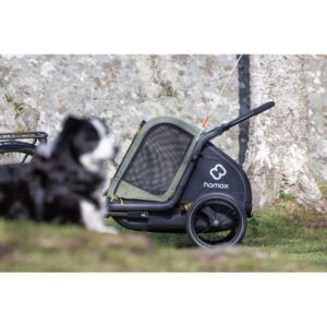 Remorque vélo animaux​ Hamax – Pluto Medium – vert/noir