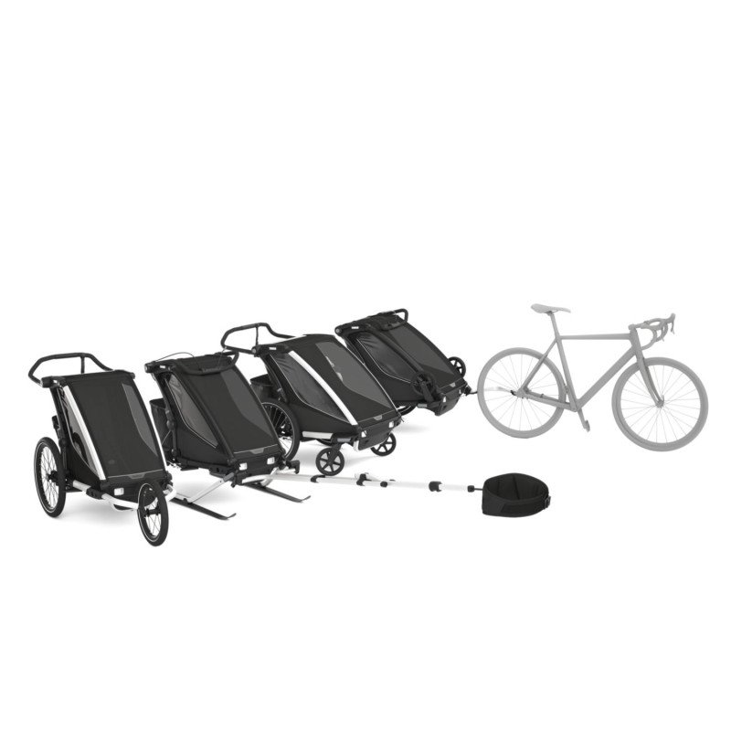 Remorque bébé vélo Thule pour 2 Enfants – Chariot Sport 2 Double – noir