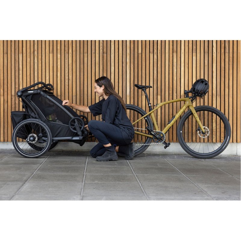 Remorque bébé vélo Thule pour 2 Enfants – Chariot Sport 2 Double – noir