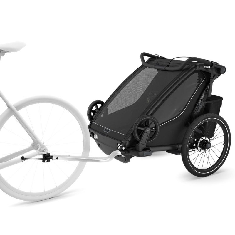 Remorque bébé vélo Thule pour 2 Enfants – Chariot Sport 2 Double – noir
