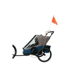 Remorque vélo enfant poussette 2 places 3-In-1 Ax.Bike