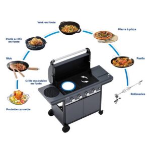 Barbecue gaz Select 3 LX Plus + plancha – Campingaz