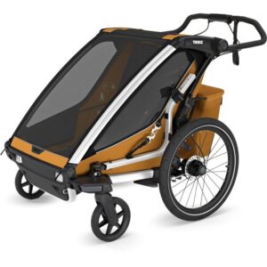 Chariot à velo Thule pour 2 Enfants – Chariot Sport 2 Double – natural gold