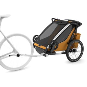 Chariot à velo Thule pour 2 Enfants – Chariot Sport 2 Double – natural gold